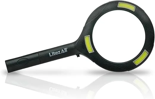 LitezAll 21753-6/12 COB LED Illuminated Magnifying Glass