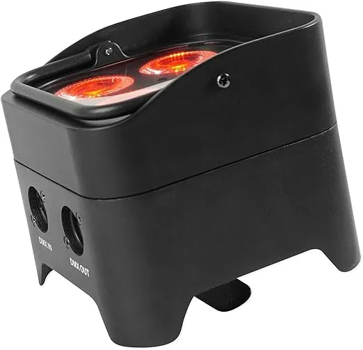 Rockville Best Par 50 Rechargeable Par Can Wash Light w/Wireless DMX+RGBWA+UV