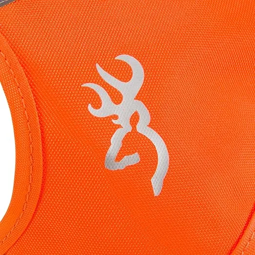 Browning Pet Vests, Hi Vis Safety Vests for Dogs, Safety Orange, Medium, Adjustable Coverage