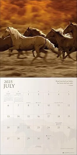 Spirit Horses 2025 Wall Calendar by Tony Stromberg
