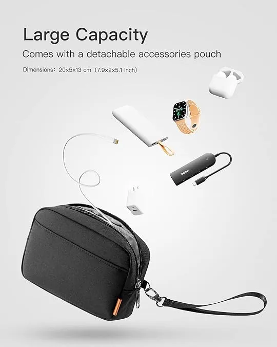 Inateck 15.6 inch Laptop Bag, Protective Laptop Handbag, Water Resistant 15.6 inch Laptop Sleeve for Business Trips and Commuting, 15.6" Laptop Case for Men Women, Briefcase With Accessory Bag, Black