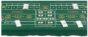 Amscan Craps Party Table Cover, 37" x 6', 1 piece, Green
