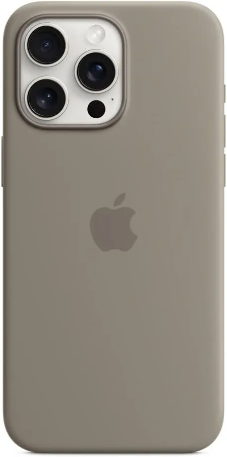 Apple iPhone 15 Pro Max Silicone Case with MagSafe - Clay