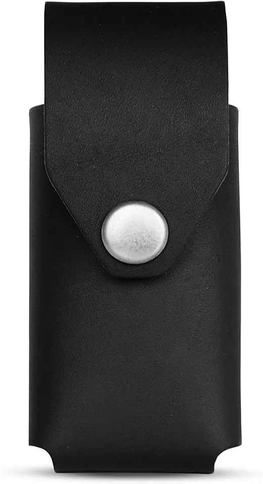 Leather Multitool Sheath for Leatherman Wave & Wave+ (Black) - Ultra Durable Full Grain Leather Belt Tool Holder - Multi Tool Holster for Belt w/Solid Brass Rivets - Premium Belt Accessories for Men