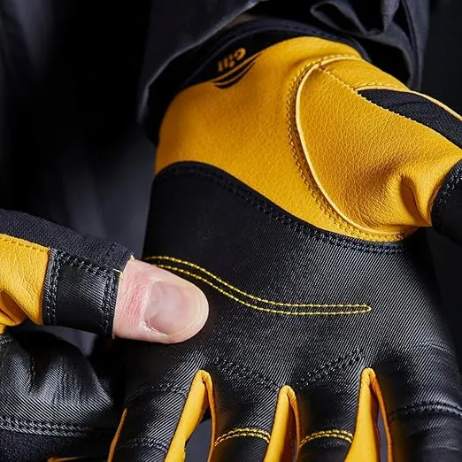 Gill Pro Sailing Gloves - Long Fingers with Exposed Finger and Thumb for Sailing, Paddle & Board Sports, Kayaking or Windsurfing
