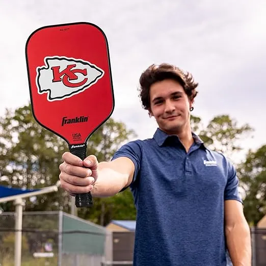 Franklin Sports NFL Pro Pickleball Paddle – 13MM Signature Series Pro Pickleball Paddle with MaxGrit Surface - Official NFL Team – USAP Approved - Premium Quality - Authentic NFL Team Logos