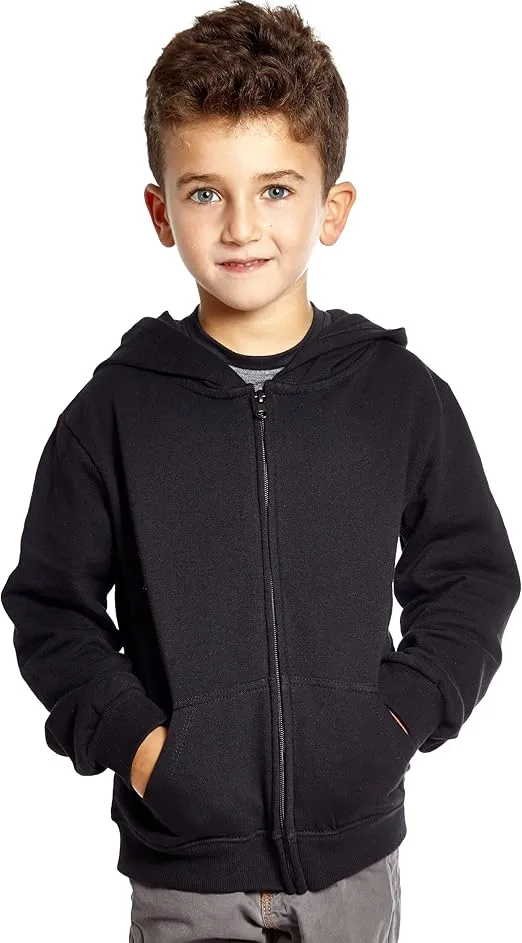 Leveret Kids & Toddler Hoodie Boys Girls 100% Cotton Zip-Up Hoodie Jacket (2-14 Years) Variety of Colors