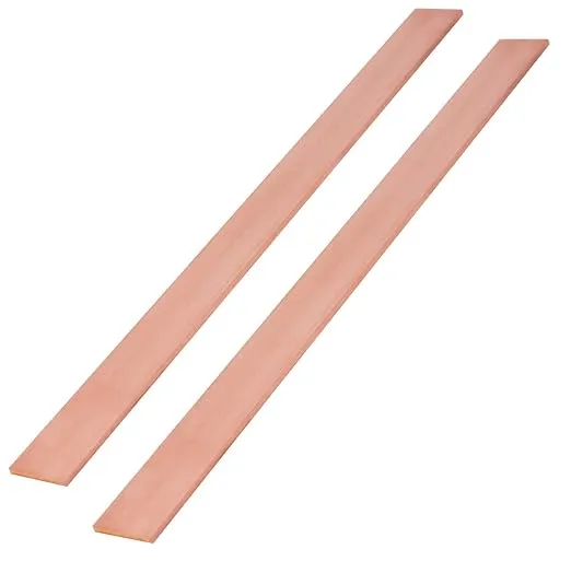 2Pcs 1/8" x 1" C110 Copper Flat BAR 12" Long Solid 1/8" Plate Mill