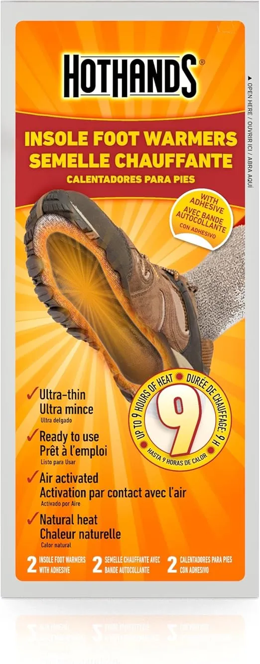 Insole Foot Warmers with Adhesive Value Pack (5-Pairs)