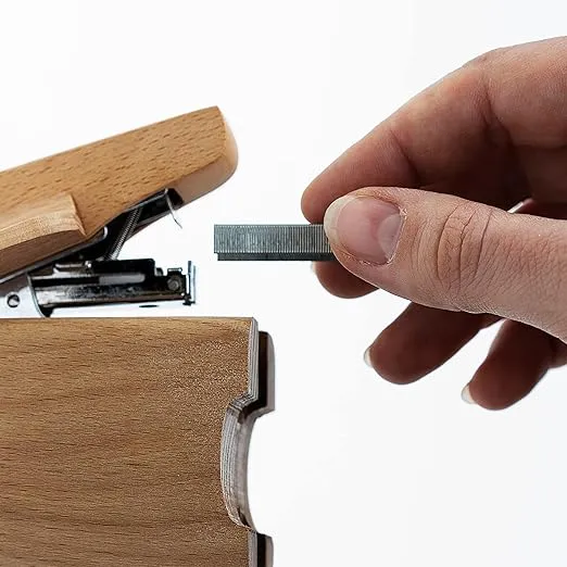 Suck UK Elephant Stapler | Elephant Gifts for Animal Lovers | Wooden Elephant Desk Accessories | Office Supplies for Unforgettable Desk Decor | Office Desk Staplers | Elephant Decor | Small