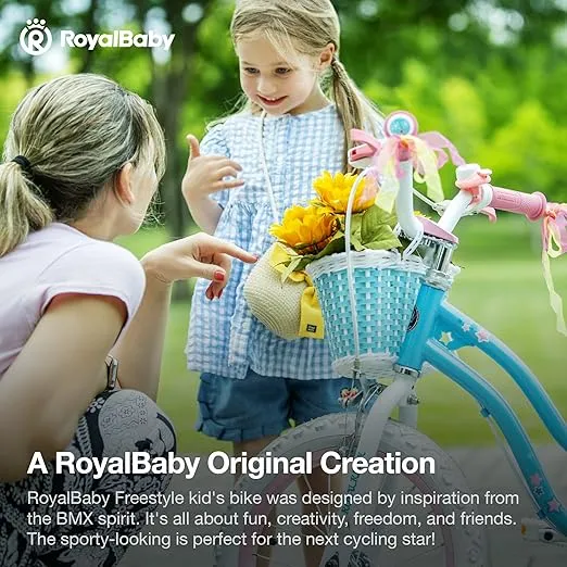 Royalbaby Stargirl Kids Bike Girls 12 14 16 18 20 Inch Children's Bicycle with Basket for Age 3-12 Years
