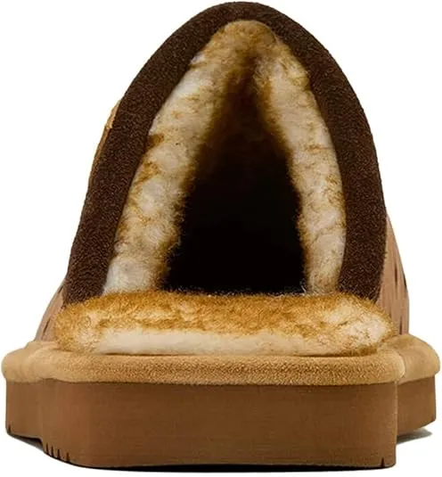 ARIAT Men's Indoor/Outdoor Warm Comfortable Silversmith Square Toe Exotic Slippers with Leather Upper