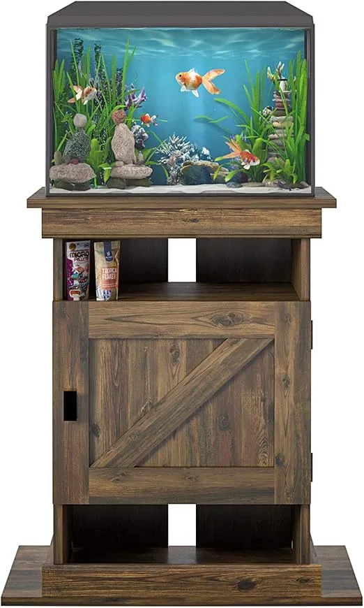 Flipper Farmington Aquarium Stand, Rustic