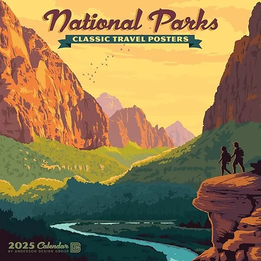 Willow Creek Press National Parks (ADG) Monthly Mini 2025 Wall Calendar (7" x 7")