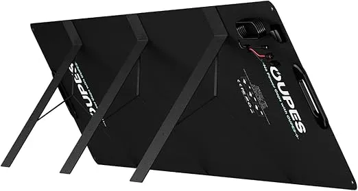 OUPES Solar Panel 100W Compatible with Jackery Power Station, Portable Power Panels for OUPES 600/1200/1800W Solar Generators, Ultra-Thin Lightweight High Conversion Efficiency Foldable Outdoor