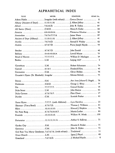 Free Organ Accompaniments to 100 Well-Known Hymn Tunes