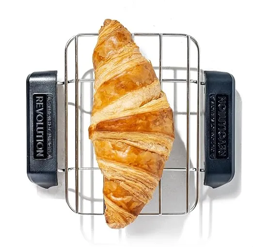 Revolution Toaster Warming Rack – Gently Warms Up Croissants, Buns, Muffins, Pastries, Cookies, Pizza, Pretzels, Tortillas & Other Food – The Ultimate Warmer Tray for Your Revolution Toaster