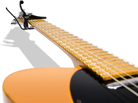 Kyser Quick-Change Capo for electric guitars, Black, KGEBA