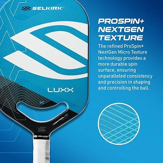 2024 Selkirk LUXX Control Pickleball Paddle | Florek Carbon Fiber Pickleball Paddle with a Polypropylene X7 Core | The Pickle Ball Paddle Designed for Unmatched Control and Added Power