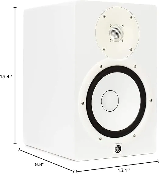 Yamaha HS8 W 8-Inch Powered Studio Monitor Speaker, White