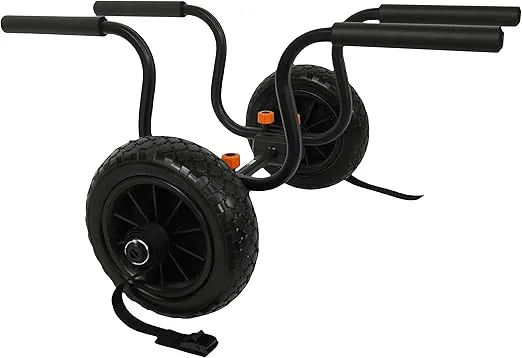 Pelican Canoe Kayak and SUP Transport Cart Sport Deluxe Cart for Canoe, Kayak and SUP - Adjustable Width - 2 Height Positions - Airless Tires - Heavy Dutty and Resistant - Easy to Assemble