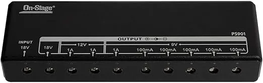OnStage Pedal Power Bank, Black (PS901)