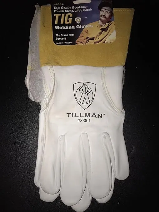 Tillman 1338 Top Grain Goatskin TIG Glove with Glide Patch Large White