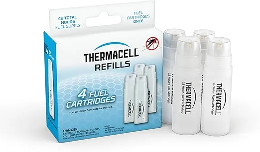 Thermacell Mosquito Repellent Refills; Compatible with Any Fuel-Powered Thermacell Repeller; Highly Effective, Long Lasting, No Spray or Mess; 15 Foot Zone of Mosquito Protection