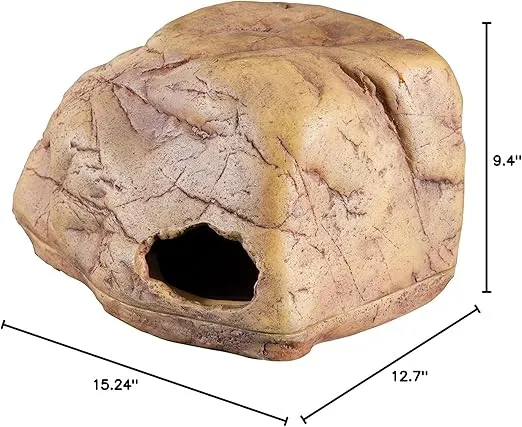 Exo Terra Gecko Cave for Reptiles and Amphibians, Reptile Hideout, Medium, PT2865