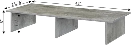 Convenience Concepts Designs2Go TV/Monitor Riser for TVs up to 46 Inches, Faux Birch