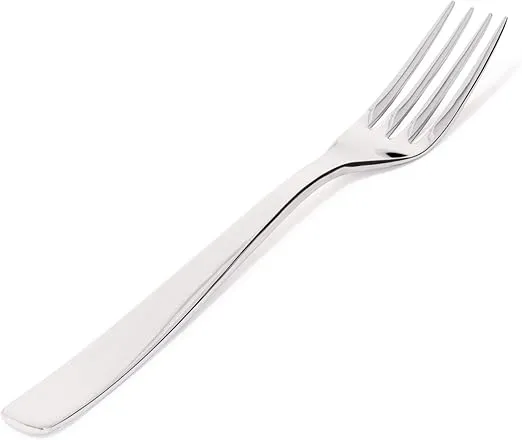 A Di Alessi "Knifeforkspoon" 7-3/4-Inch Table Fork, Mirror Polish, Set of 6