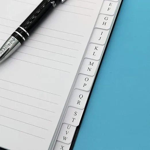 Nokingo Spiral Password Book with Tabs - 5x7 inch Password Organizer with Alphabetical Tabs for Internet Login, Website, Username, Password. Password Keeper for Home or Office