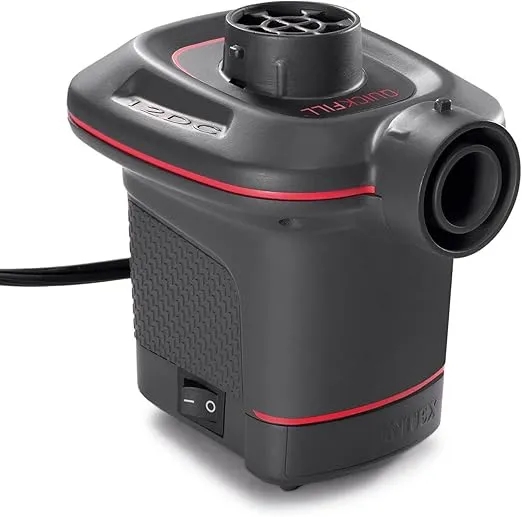 INTEX QuickFill Electric Air Pump: Inflates and Deflates Air Mattresses, Inflatable Kayaks, Boats, Toys