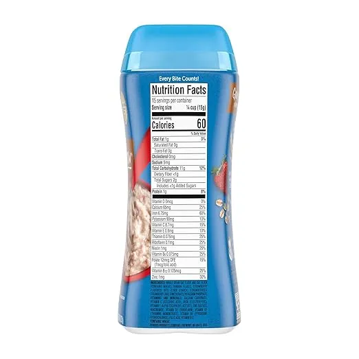 Gerber Lil' Bits Banana Strawberry Baby Oatmeal, 8 Oz (Pack of 6)