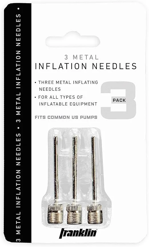 Franklin Sports 3 Pack of Inflation Needles silver