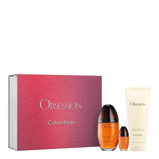 Calvin Klein Obsession Eau de Parfum – Ambery Women's Perfume – With Notes of Mandarin, Bergamot, Jasmine & Patchouli – Luxury Perfumes for Women – Long Lasting Fragrance