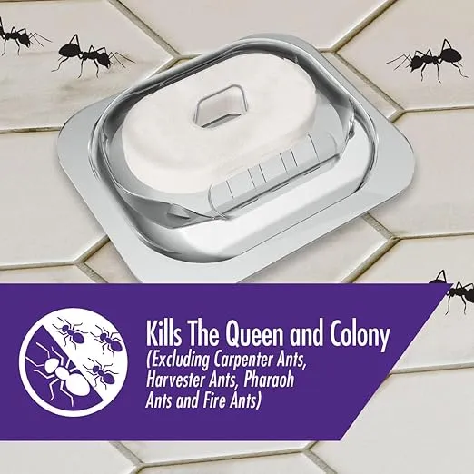 STEM Liquid Ant Baits, Kills The Queen and Colony, for Indoor Use, 4 Spill Proof Bait Stations