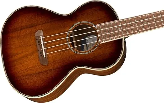 Fender Montecito Tenor Ukulele, Shaded Edge Burst, with Gig Bag