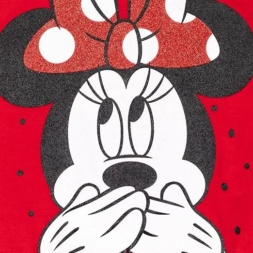 Disney Minnie Mouse T-Shirt and Leggings Outfit Set Infant to Big Kid Sizes (12 Months - 14-16)