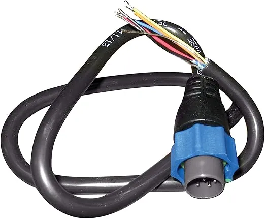 Lowrance 7 PIN Blue Sonar Connector to Bare Wires