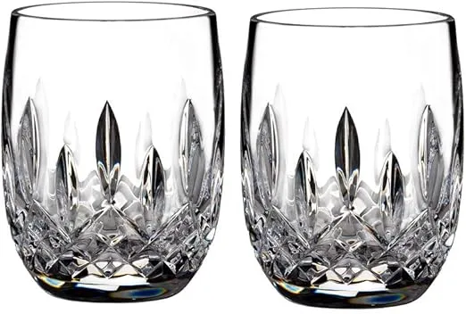 Waterford Glass Connoisseur Lismore Tumbler Rounded Set of 2
