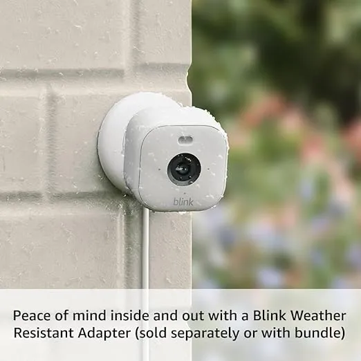 Blink Mini 2 (newest model), Plug-in smart security camera, HD night view in color, built-in spotlight, two-way audio, motion detection, Works with Alexa — 2 Cameras (White)