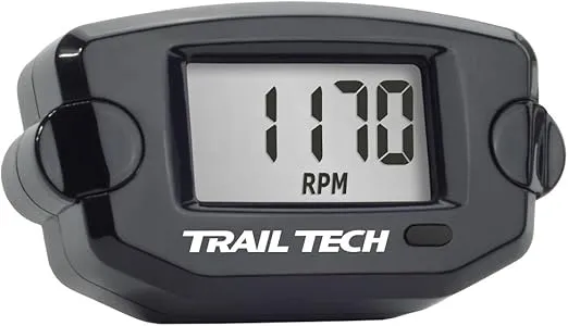 Trail Tech TTO Tach Hour Meter Black
