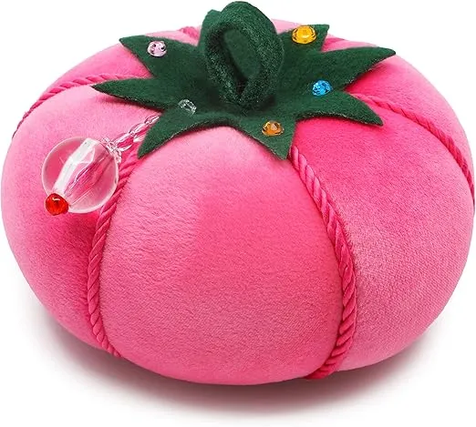 Dritz 653115 Tomato Pin Cushion, Pink Velvet (85313)