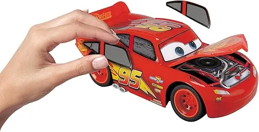 DICKIE TOYS Jada Toys Disney Pixar Cars 1:24 Lightning McQueen RC Remote Control Car 2.4 GHz, Toys for Kids and Adults, Colourful (203084018)