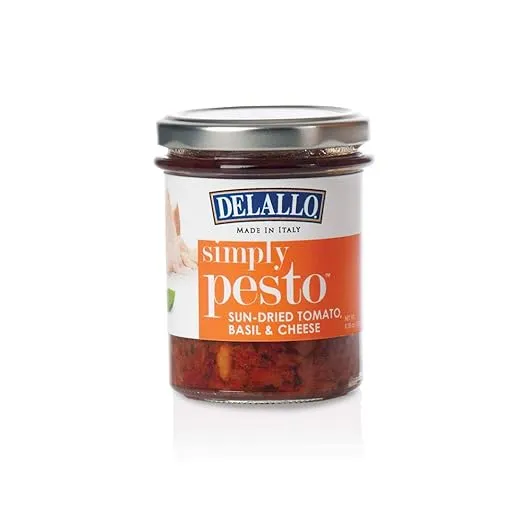 DeLallo Simply Pesto® Sauce - Sun-Dried Tomato, Basil & Cheese 6.35 oz. (2)