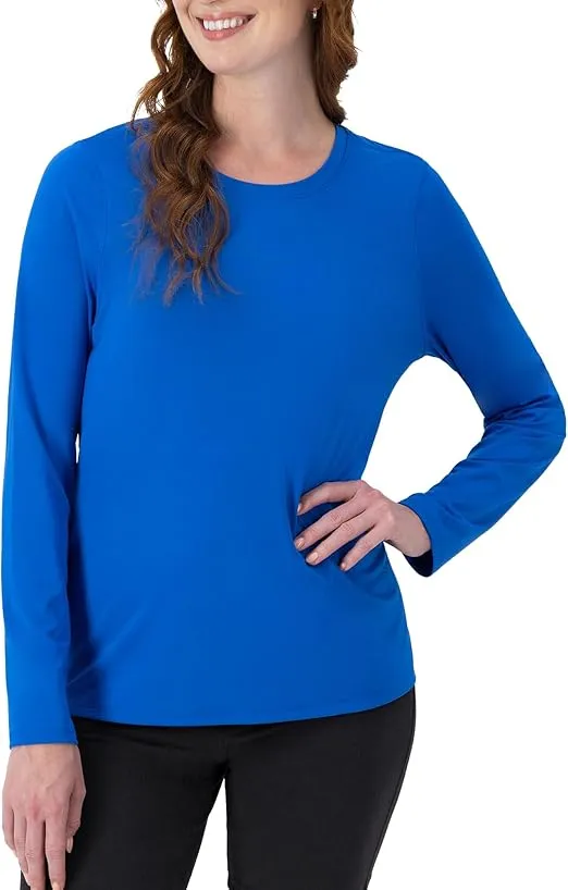 Hanes Women's Sport Cool Dri Long Sleeve Crewneck T-Shirt, Moisture-Wicking Performance Tee