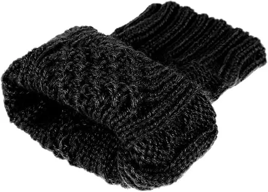 Novawo Womens Winter Arm Warmers Warm Fingerless Gloves Hand Crochet