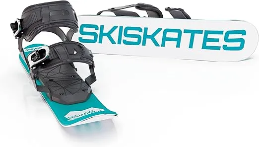 Skiskates - Short Mini Ski Skates for Snow | Skating Skis Snowblades Skiboards | Ice Skates for Snow | Shortest Skis Ever