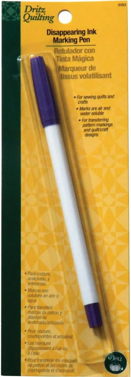 Dritz 3083 Disappearing Ink Pen, Purple